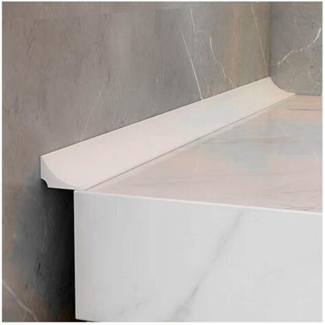 Bande d'étanchéité autocollante pour baignoire, sol de pièces humides - Blanc (2 m)