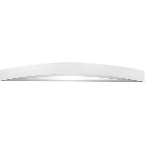DAVID Applique in gesso biemissione per interni, attacco R7s117, potenza 80W, colore bianco verniciabile, grado IP20 - Rossini Group