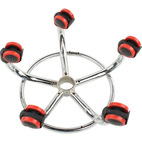 Tabouret de salon réglable en hauteur, pivotant et roulant, pour tatouage, massage et spa, couleur noire (1/5)