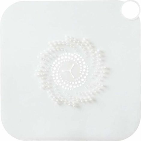 (blanc) Couvercle De Drain De Douche, Attrape-cheveux En Silicone, Siphon De Baignoire Pour Douche (1/5)