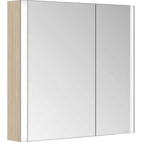 KEUCO SOMARIS Spiegelschrank Wandvorbau 2-türig, asymetrisch, (1/5)