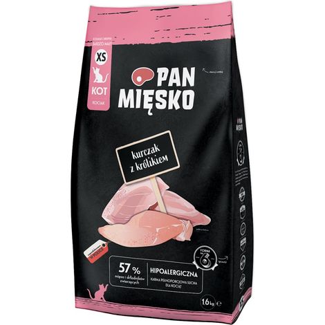 Croquettes Mr. Meat au poulet et au lapin, format XS, 1,6 kg