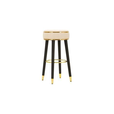 Tabouret de bar London crème design vintage élégant (1/5)