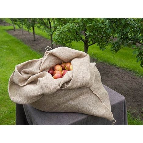 Nature – Set mit 3 Jutebeuteln (90 x 40 cm) – 95 l Fassungsvermögen – max. 20 kg Traglast – Kordelzug für optimale Aufbewahrung