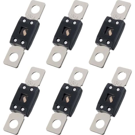 6 Pièces Fusible Voiture, Fusibles Automobiles Plats, Fusibles Gros, courant élévé fusible auto 150A, pour Auto, Bus, Véhicules de Construction, Marine et Mega à Camionnette (150)