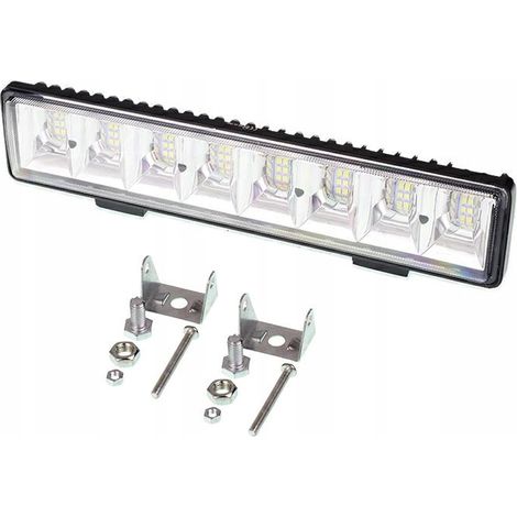 Arbeitsleuchte mit 48 LEDs in 3 Reihen, 12/24 V Halogen, 280 x 60 x 40 mm