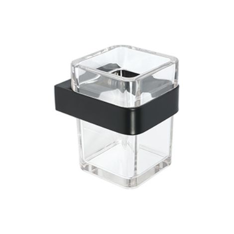 PORTA SPAZZOLINI MOD. 25 Nero cm 8 x  h.11 x 10 METAF