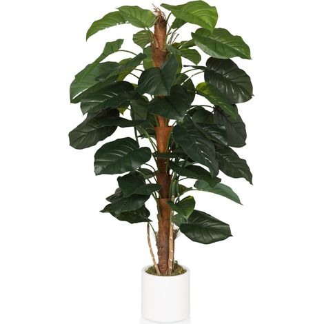 Kunstpflanze / Kunstbaum EPIPREMNUM Efeutute 155 cm Kunststoff grün hjh OFFICE (1/5)