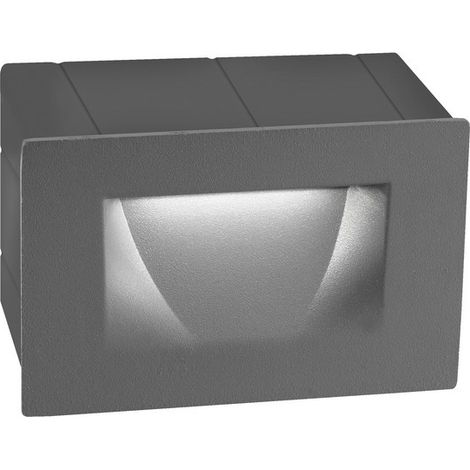 Merano Fishers Applique Extérieure Encastrable Gris Foncé Aluminium LED 3W 352Lm 3000K IP54