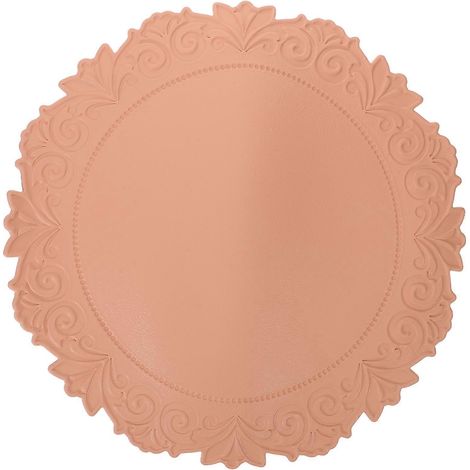 Sous-tasses rondes décoratives en dentelle européenne, dessous de tasse en silicone, protection pour gobelet. (1/5)
