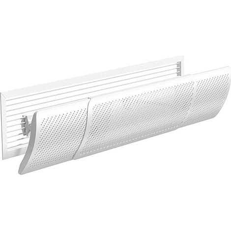 Deflettore antivento per condizionatore, retrattile e regolabile, adatto a bocchette di ventilazione da 49 a 86 cm. (1/5)