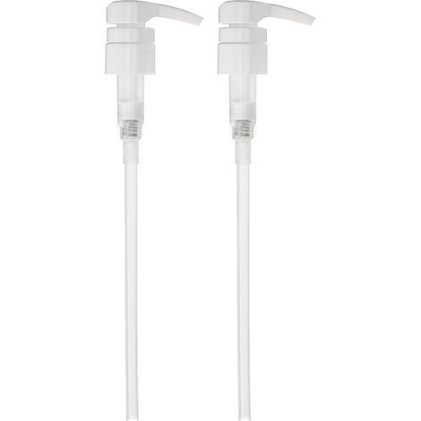 2 - Pompe Distributeur - Accessoire Flacon - Pour Shampooing Et Après-shampoing - Usage Domestique - Blanc - 26x17,8cm