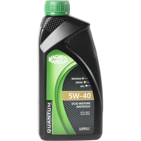 3 pezzi olio quantum marelli 5w40 sintetico 1lt