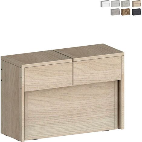 Ausziehbare Bank 66-290cm für Esstisch Konsole Pratika A - Braun - Ulme (1/5)