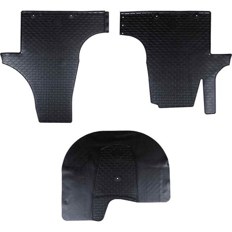 Car Mat 3 pcs Black suitable for VW T5 2010-2015 Rubber vidaXL