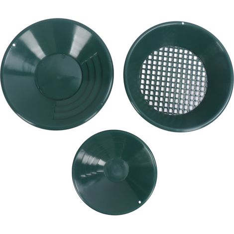 Kit de lavado a mano de ABS para batea de oro de 3 piezas - Crezuo