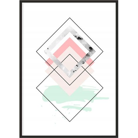 Póster con marco 53x73 cm Geometría P1092 (1/4)