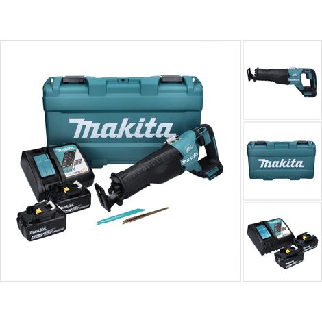 Sega a batteria Makita DJR 187 RGK 18 V Brushless + 2x batteria 6,0 Ah + caricabatterie + valigetta
