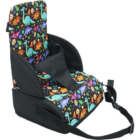 Coussin Rehausseur Chaise Enfant Portable Réhausseur Coussin De Siège, avec Longue Sangle pour Chaises Hautes (dinosaure 44x28x28cm) (1/5)