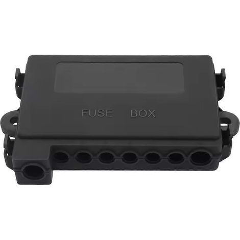 Boîte à fusibles midi 7 voies DC 70V pour voiture, bateau et remorque, universelle pour usage maritime. (1/5)