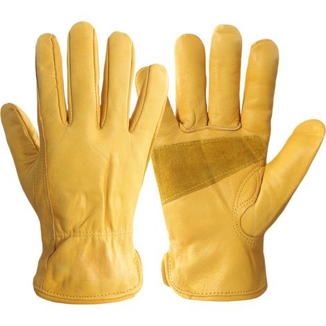 Gants de travail résistants à la perforation pour l'horticulture, gants de travail en cuir (1/5)