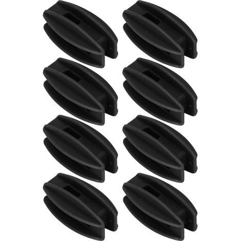 Isolateurs d'angle (Lot de 100) pour poteaux de clôture électrique, protection contre les UV, coloris noir, accessoire extérieur pour jardin (1/5)