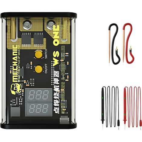 Machine de soudage par points à impulsions rechargeable USB, appareil de soudage portable pour le soudage de feuilles de nickel, outil de réparation et de détection de défauts de circuits imprimés (1/5)