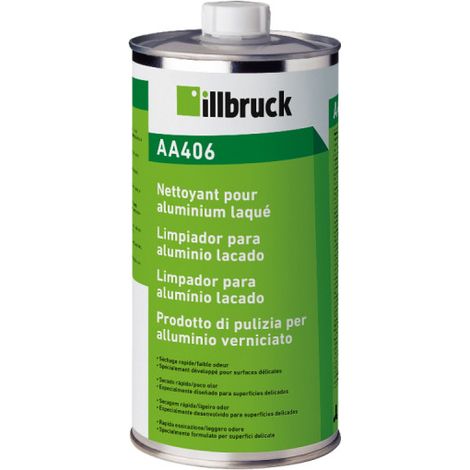 Illbruck – Nettoyant pour aluminium 1L – Non corrosif – Efficace sur surfaces laquées – Texture liquide – Référence 395909