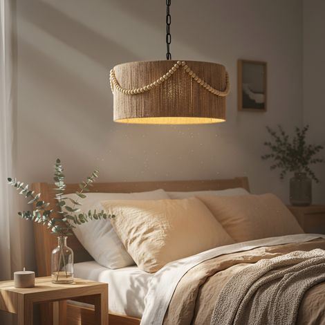 LÁMPARA COLGANTE TOOLIGHT APP1741-1CP 40CM BROWN