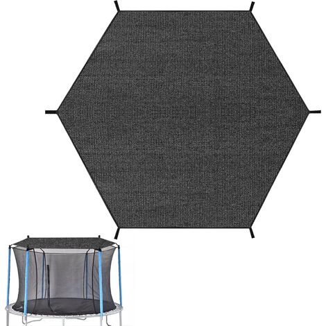 D'ombrage de Trampoline, Pare-Soleil à 6 poteaux pour Couverture D'ombrage De Trampoline pour Aire de Jeux extérieure (1/5)
