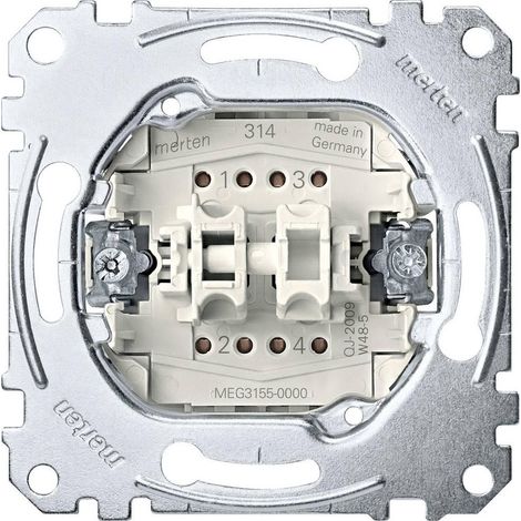 Merten MEG3155-0000 Interruptor basculante metálico 10A 250V