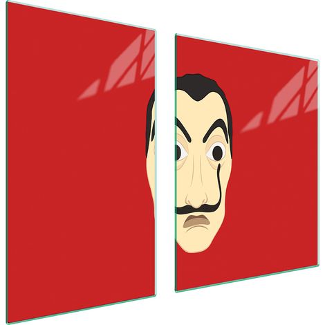 Glasplatte und Schneidebrett 100x52 FACE (1/5)