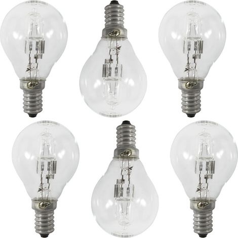 Litecraft Light Bulb 28 Watt E14 Small Edison Screw Golf Ball Fitting - 6 Pack