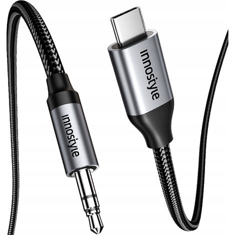 Adaptador de cable USB C AUX Innostyle con conector mini jack a Samsung DAC de 1 m (1/5)