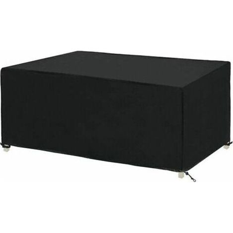 Housse Table Jardin Rectangulaire Housse de Protection Imperméable pour Meubles de Jardin Housse de Protection pour Salon de Jardin Bache de Protection étanche Tissu Oxford (180x 120 x 70cm)