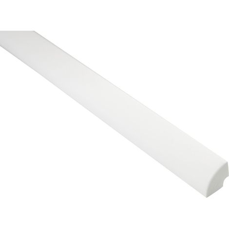 Primo Viertelstab 250cm 16x16 mm weiß selbstklebend Viertelstableiste (1/2)