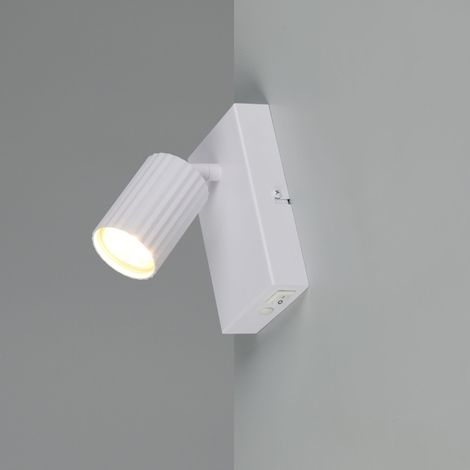 SPOT GU10 SOKA 15CM BIANCO RIGATO (1/5)