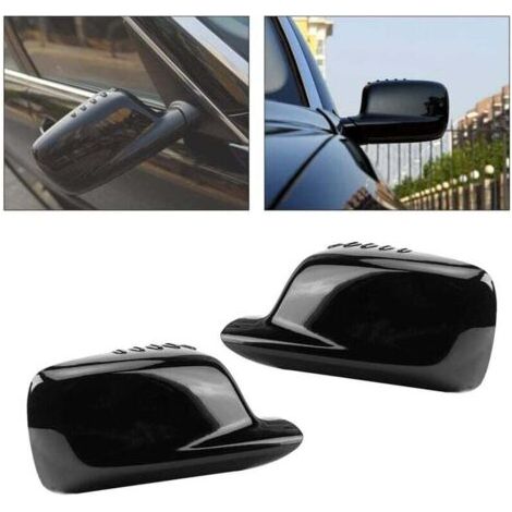 Coque Retroviseur E46,aire De Rétroviseurs De Voiture Couvercle De Rétroviseur De Porte Gauche Droite 51167074236 Adapté Pour E46 323Ci 325Ci 328Ci E65 E66 (1/4)