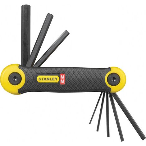 Stanley 8 Piece Metric Folding Hex Key Allen Key Set Metric STA269264 2-69-264