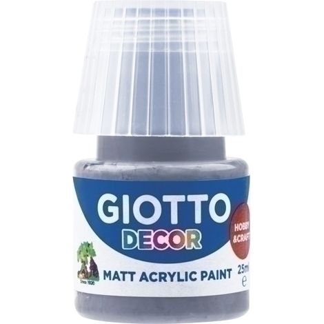 PINTURA ACRIL.GIOTTO 25 ml GRIS OSCURO - Pack de 6 unidades