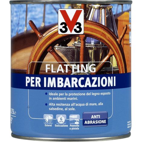 Vernice Flatting per Legno delle Imbarcazioni 750 ml V33 - Incolore Ambrato