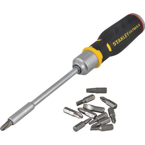 Stanley FatMax Ratchet Screwdriver 12 Piece Standard Grip FMHT0-62690 STA062690
