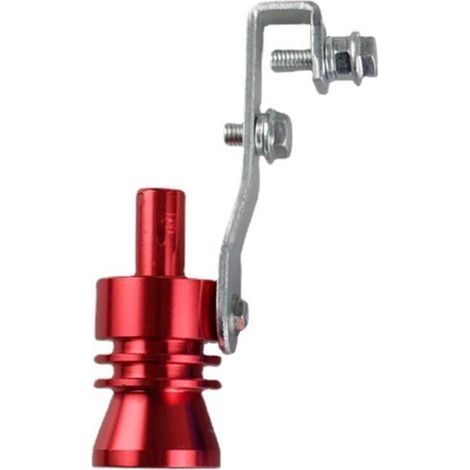 Universel Turbo Sound (XL Rouge) Tuyau Sifflet Silencieux Simulateur Simulateur de Bruit de Tuyau d'échappement Optimiseur de Son Compatible avec Camion, Moto, Voitures, Dirt Bike et Scooter (1/5)