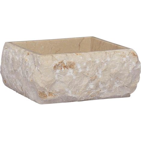 Maison Exclusive - Waschbecken Creme 30x30x13 cm Marmor