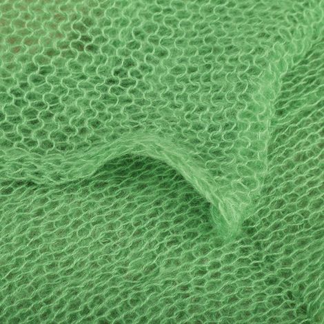 Accessoire photo pour nouveau-né : couverture d'emmaillotage douce pour bébé et tout-petit, verte. (1/4)