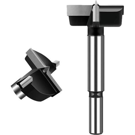 Vtizikl Brocas Forstner para madera (1 unidad), brocas de carburo avellanadas de 40 mm, brocas para sierras de corona para carpintería, orificios para puertas de bolas de madera y orificios para cajon