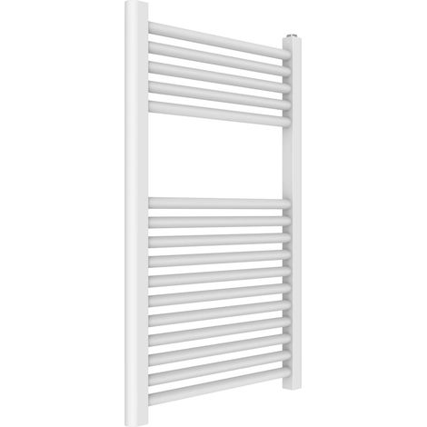 ERCOS Scaldasalviette Termoarredo Bagno Dimensioni 500x770 mm Radiatore Colore Bianco Opaco, Attacchi da 1/2" Fornito Con Kit Montaggio (1/2)