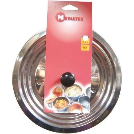 Metaltex D12A21 Spritzschutzdeckel Chrom 16-21 cm