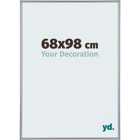 Cadre Puzzle 68x98 cm - Argent Brillant - Plastique - Annecy. (1/5)