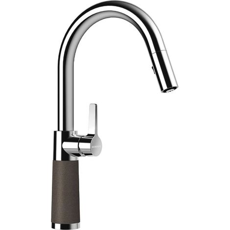 Schock Küchenarmatur SC-520 Chrom/Cristadur ausziehbarer Auslauf Bronze BRO